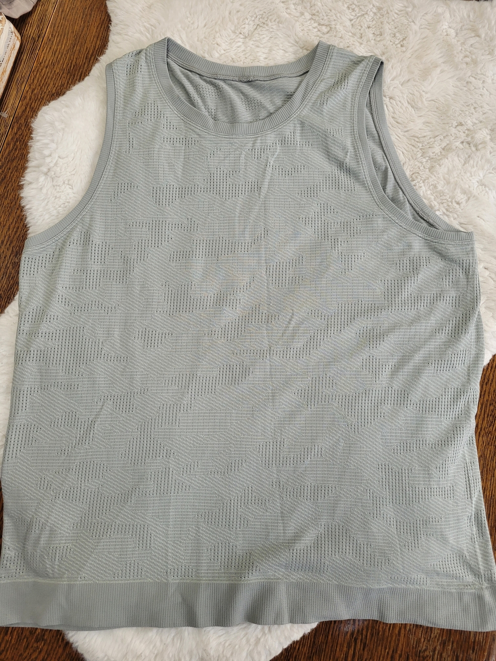lululemon athletica Light Gray Mesh Tank - Men's